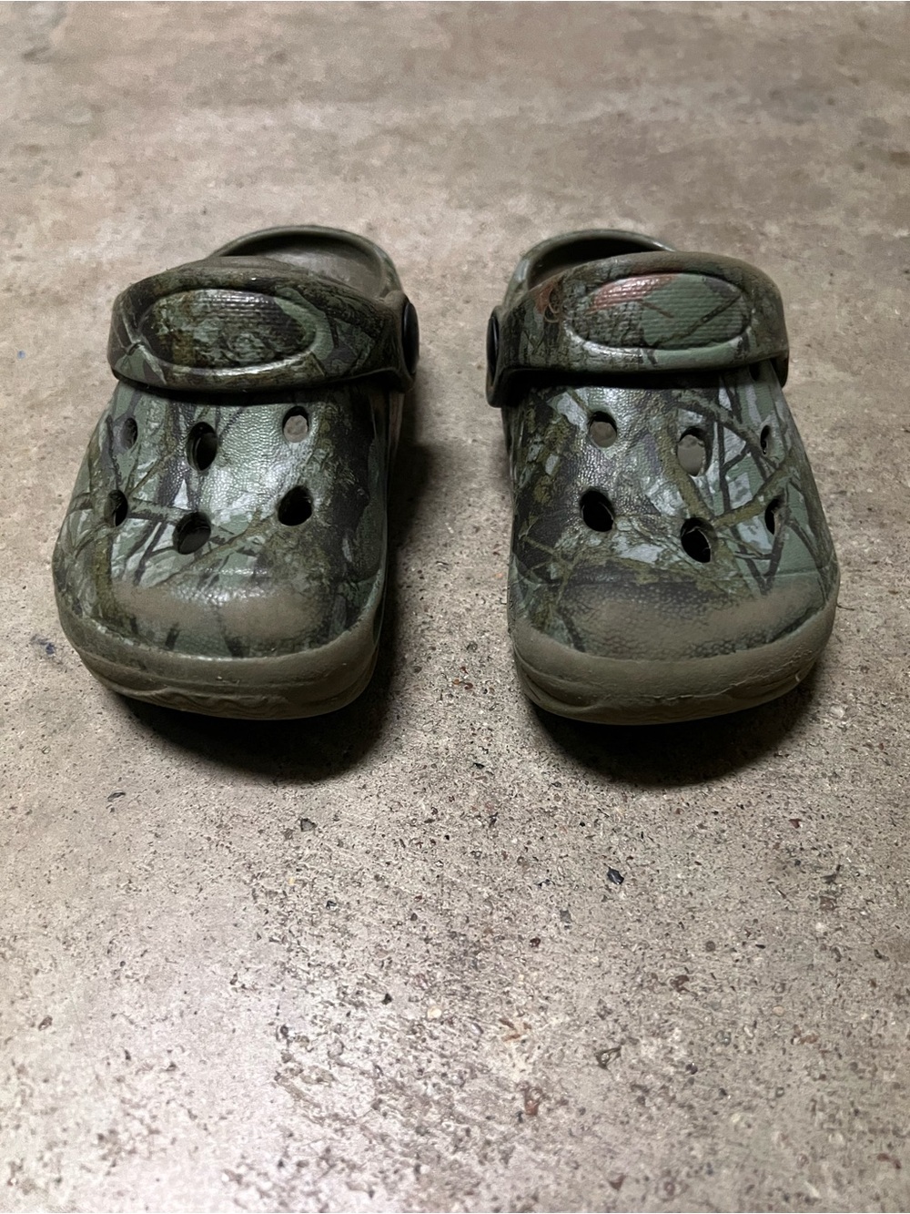 Kids' Clog Shoes in Green Camo